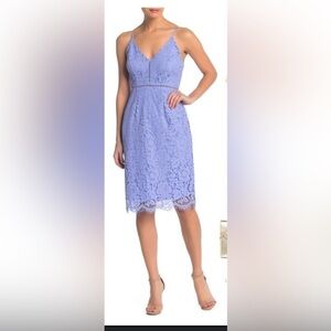 ASTR the label lace dress in blue